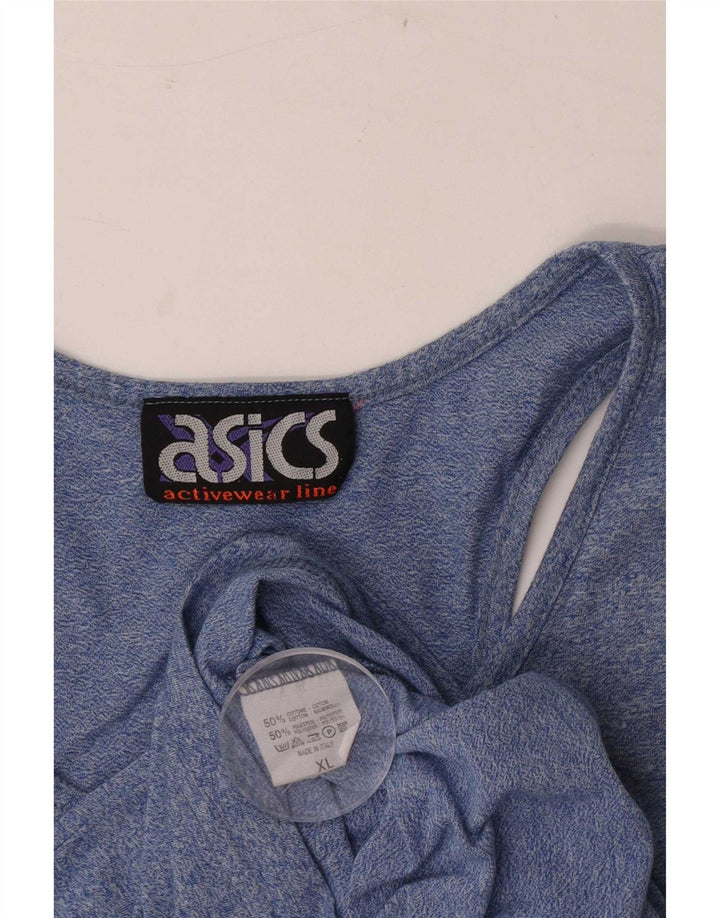 Мужской жилет с рисунком Asics XL, синий хлопок