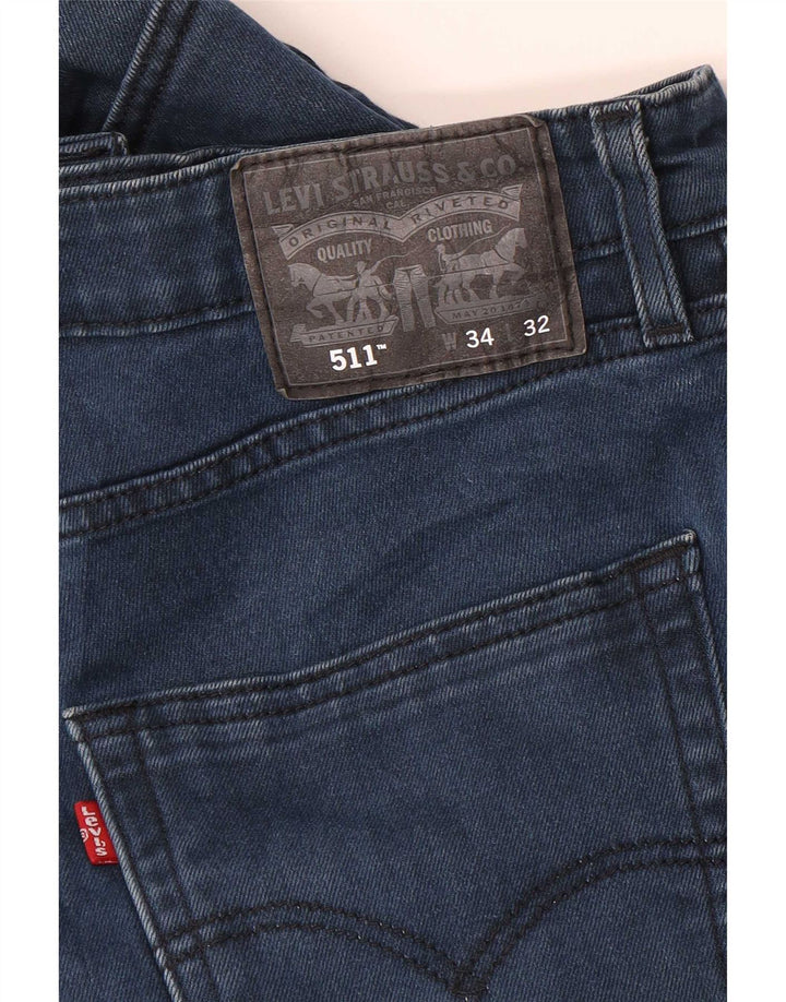 Мужские джинсы Levi's Slim 511 W34 L32 синие