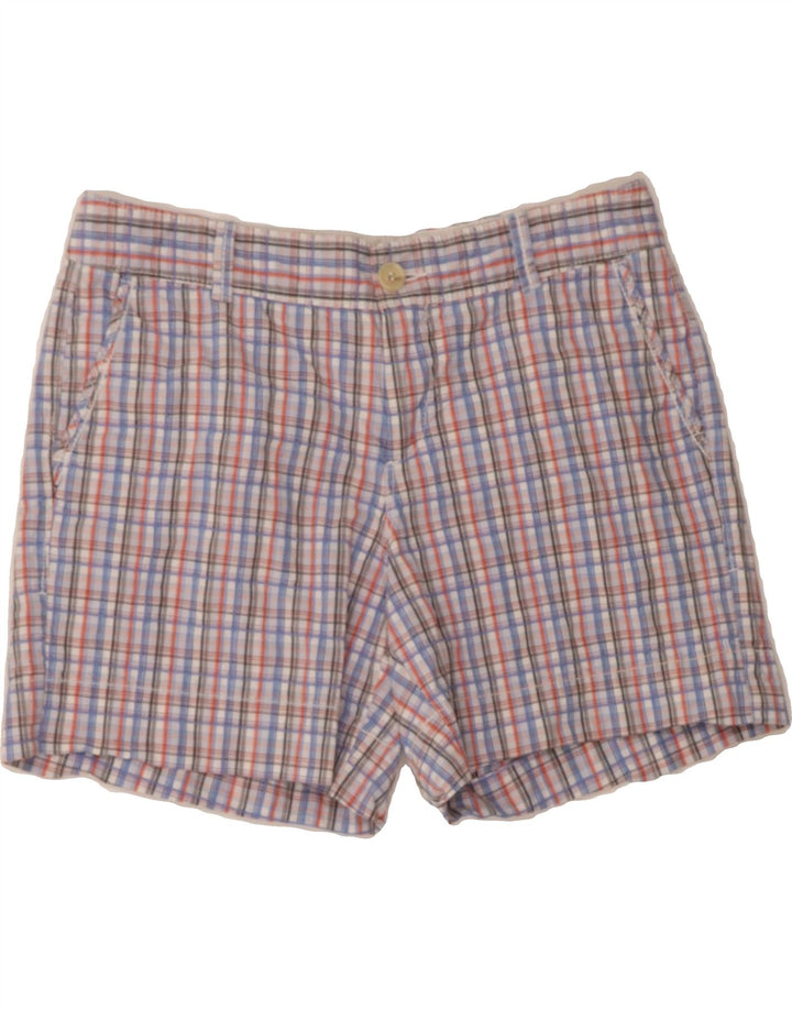 DOCKERS Womens Chino Shorts US 8 Medium W30  Multicoloured Check Classic Vintage Dockers and Second-Hand Dockers from Messina Hembry 