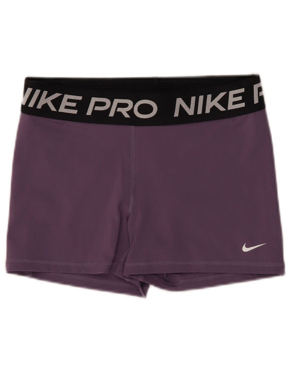 Женские спортивные шорты NIKE Dri Fit с графическим рисунком, Великобритания, 14, большие, фиолетовые, нейлоновые