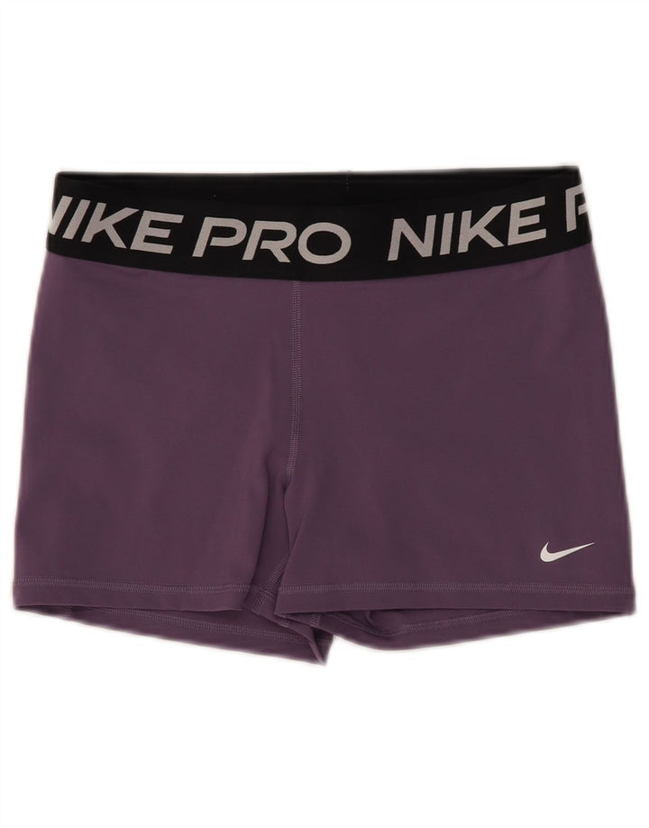 Женские спортивные шорты NIKE Dri Fit с графическим рисунком, Великобритания, 14, большие, фиолетовые, нейлоновые