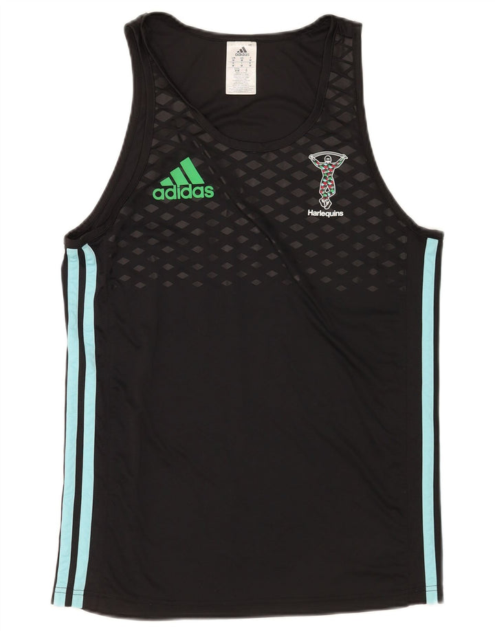 Adidas Mens Graphic Vest Top Medium Black Argyle/Diamond Polyester