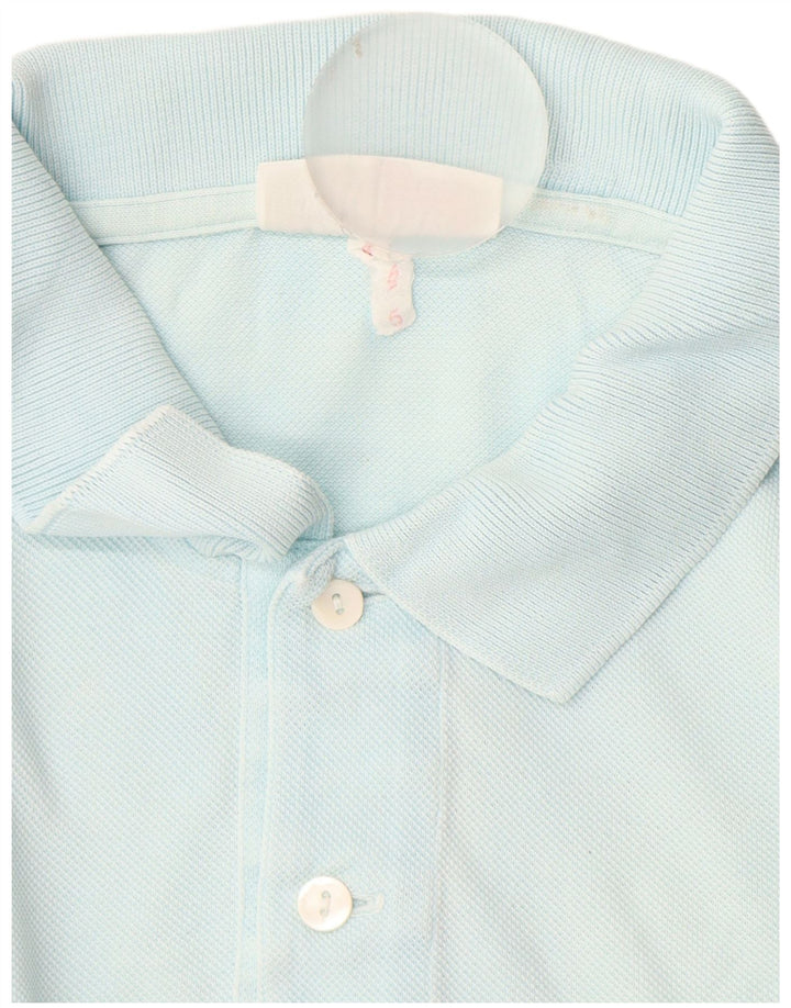 Мужская рубашка-поло Lacoste, размер 5, большая синяя хлопковая