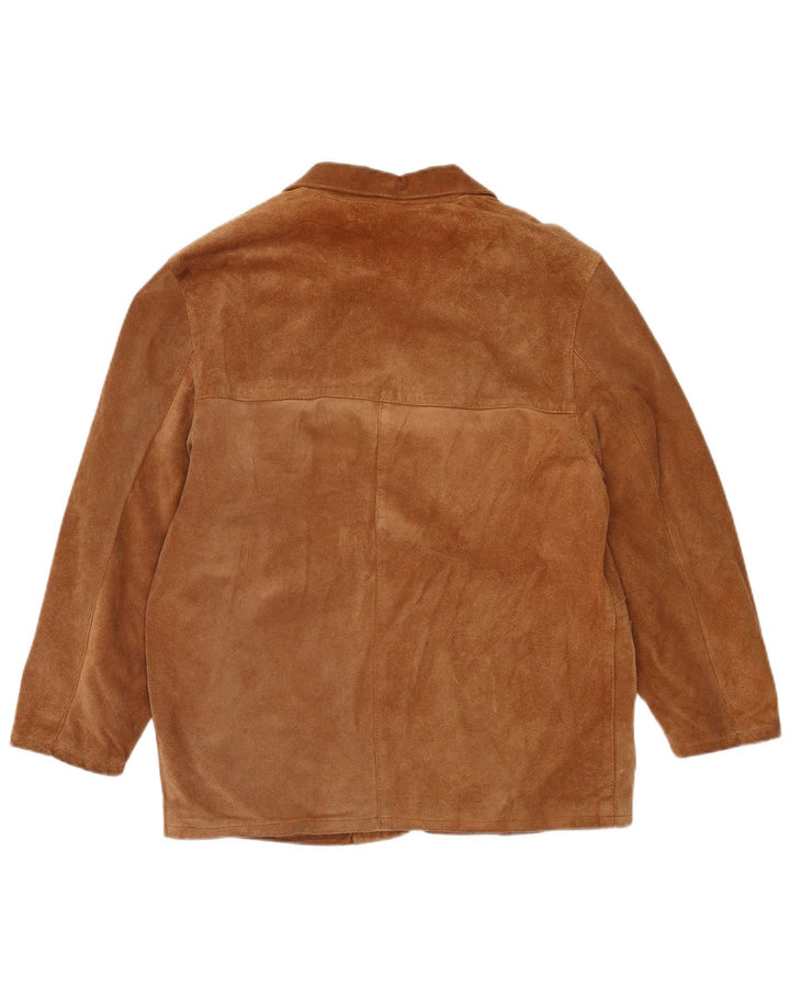 Винтажная женская замшевая куртка IT 44 Medium Brown Leather