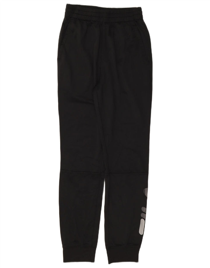 FILA Mens Graphic Tracksuit Trousers Joggers Medium  Black Polyester