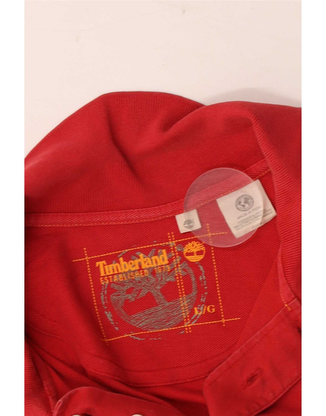Мужская рубашка поло Timberland, большая красная хлопковая