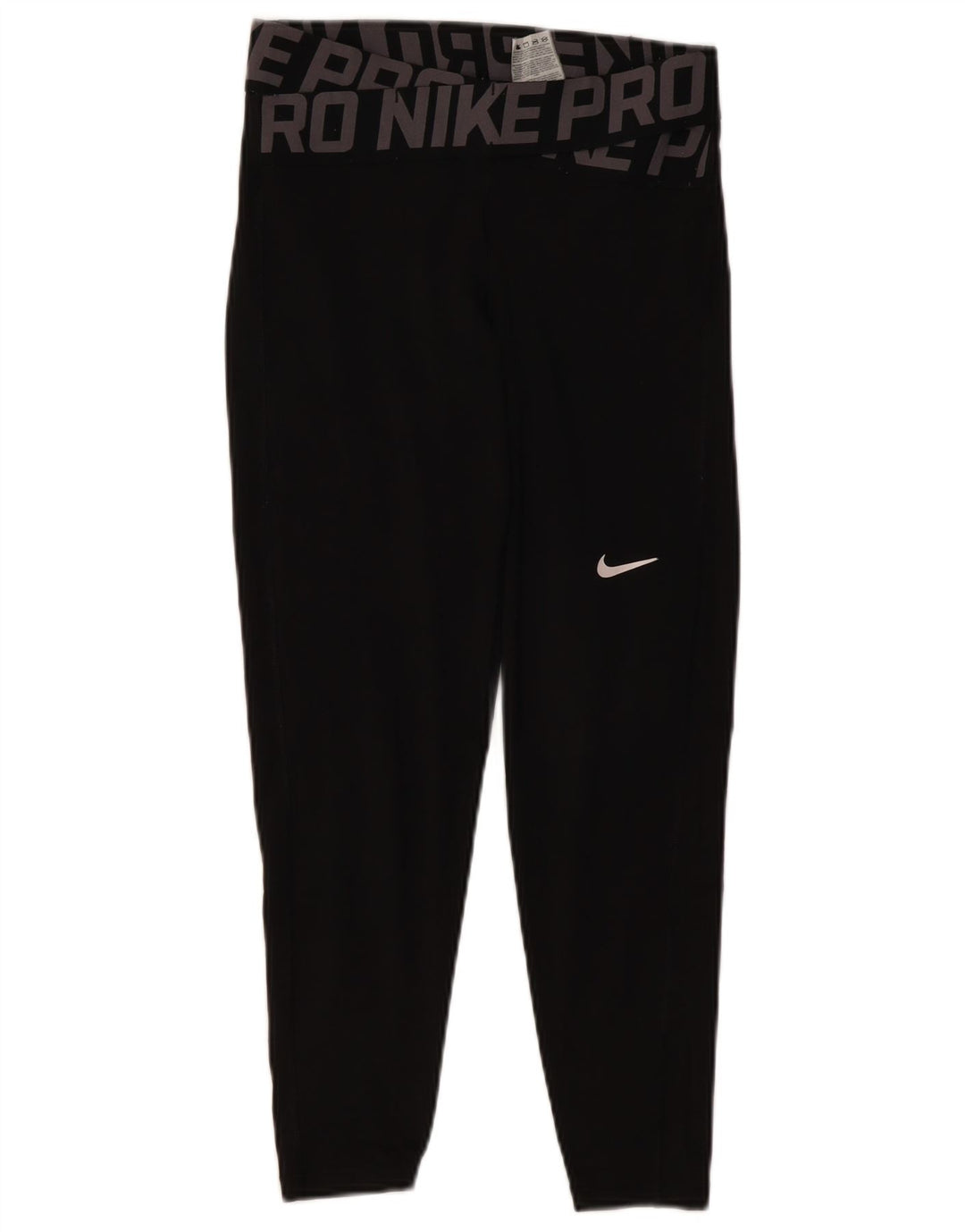Женские леггинсы с рисунком NIKE Dri Fit UK 10, маленькие черные полиэстер