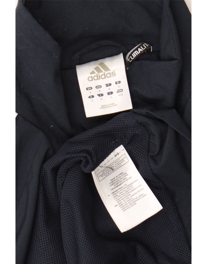 Мужской спортивный костюм Adidas Climalite, верхняя куртка, средний темно-синий, цветной блок