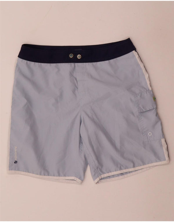 BILLABONG Женские шорты для плавания UK 4 XS Синие, полиэстер с цветными блоками
