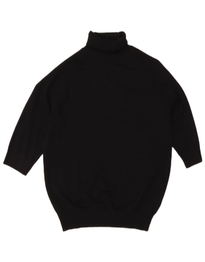 Женский джемпер с коротким рукавом Zara UK 12, средний черный