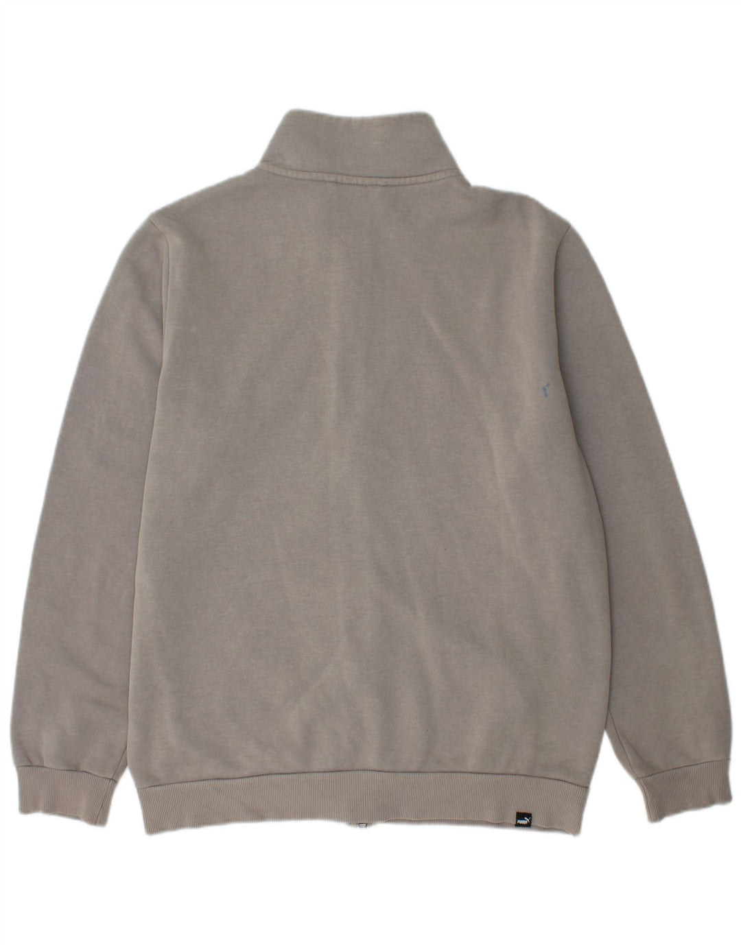PUMA Mens Graphic Tracksuit Top Jacket Medium Grey Cotton