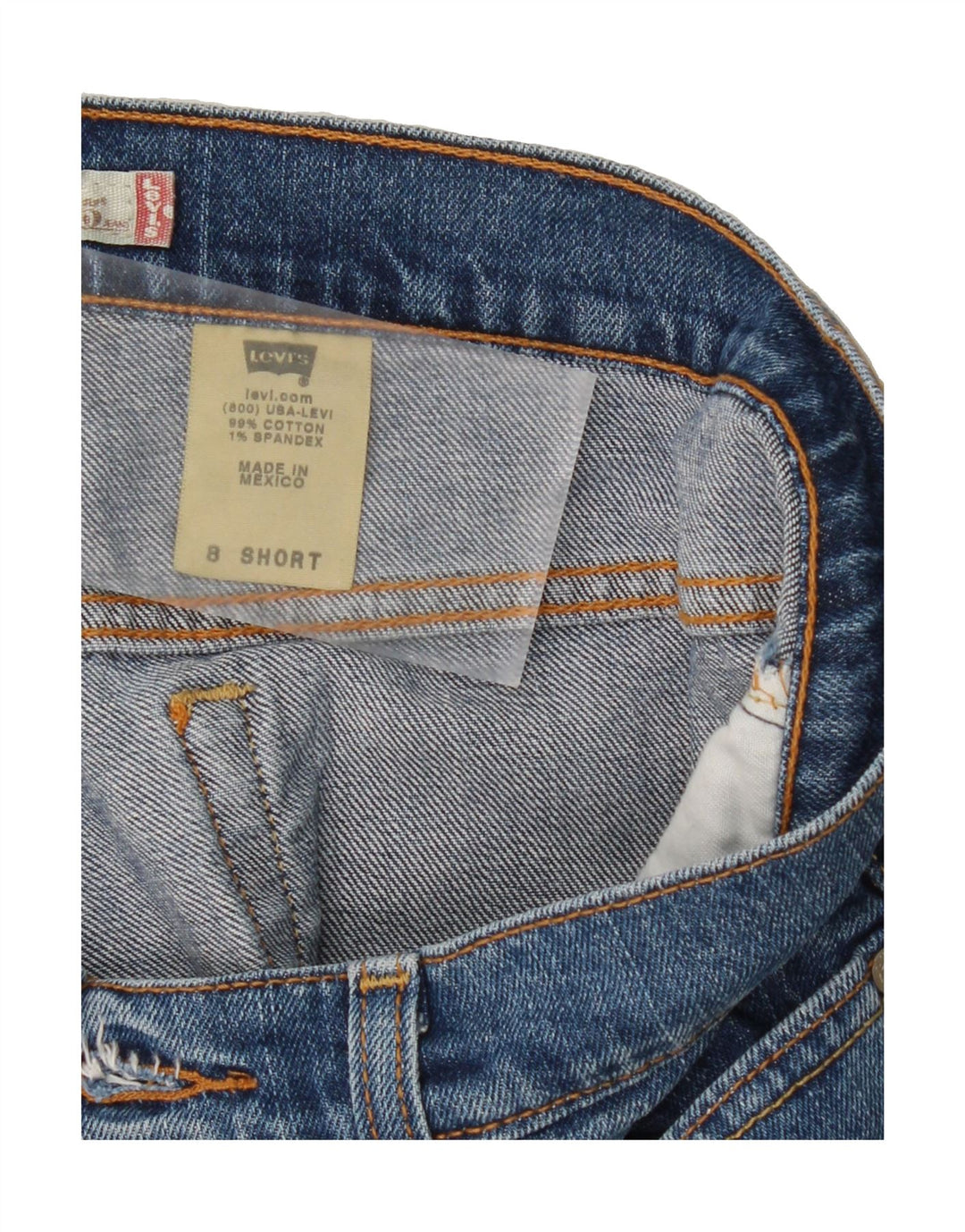 LEVI'S Womens Straight Jeans US 8 Medium W32 L30 Blue Cotton Vintage Levi's and Second-Hand Levi's from Messina Hembry 