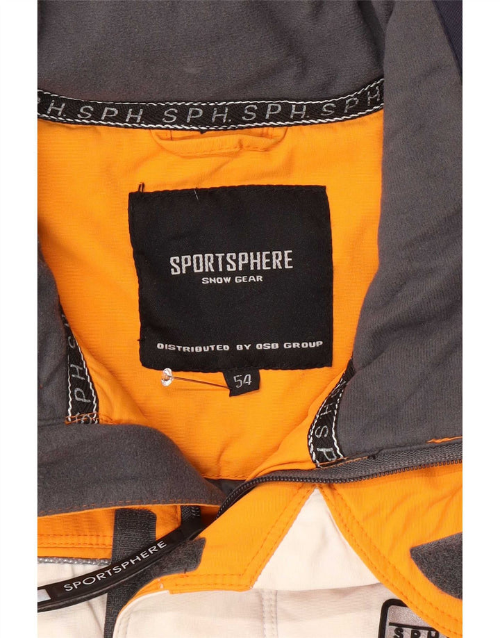 Мужская лыжная куртка Sportsphere IT 54 2XL Оранжевый нейлон с цветными блоками