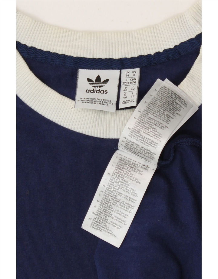 Женская футболка Adidas Top UK 14 Medium Navy Blue