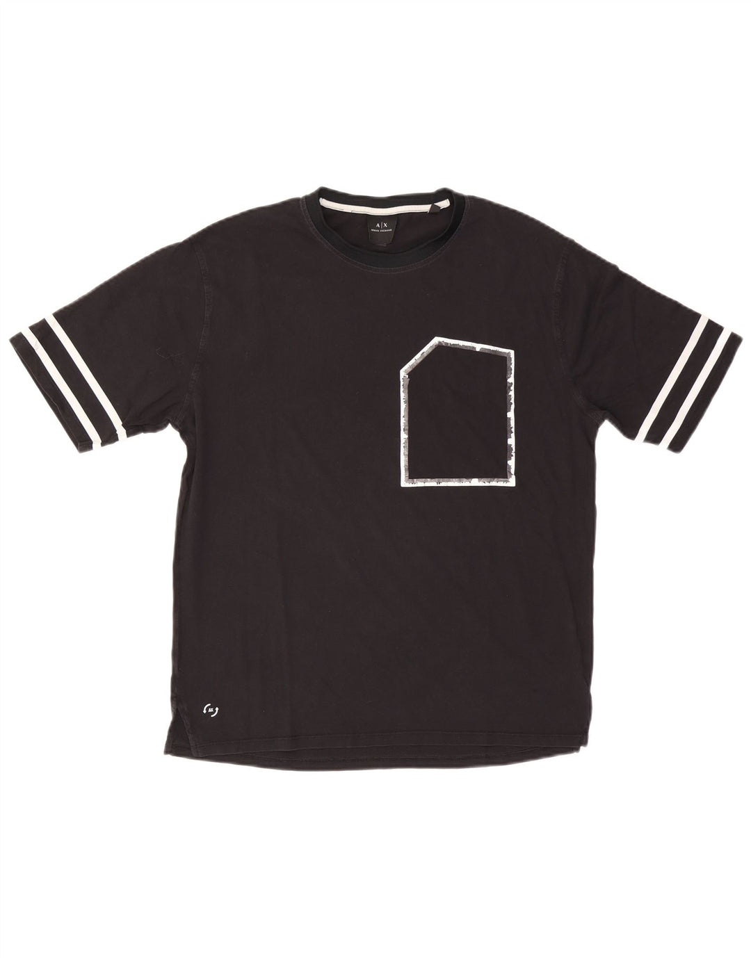 Мужская футболка Armani Exchange, средний черный