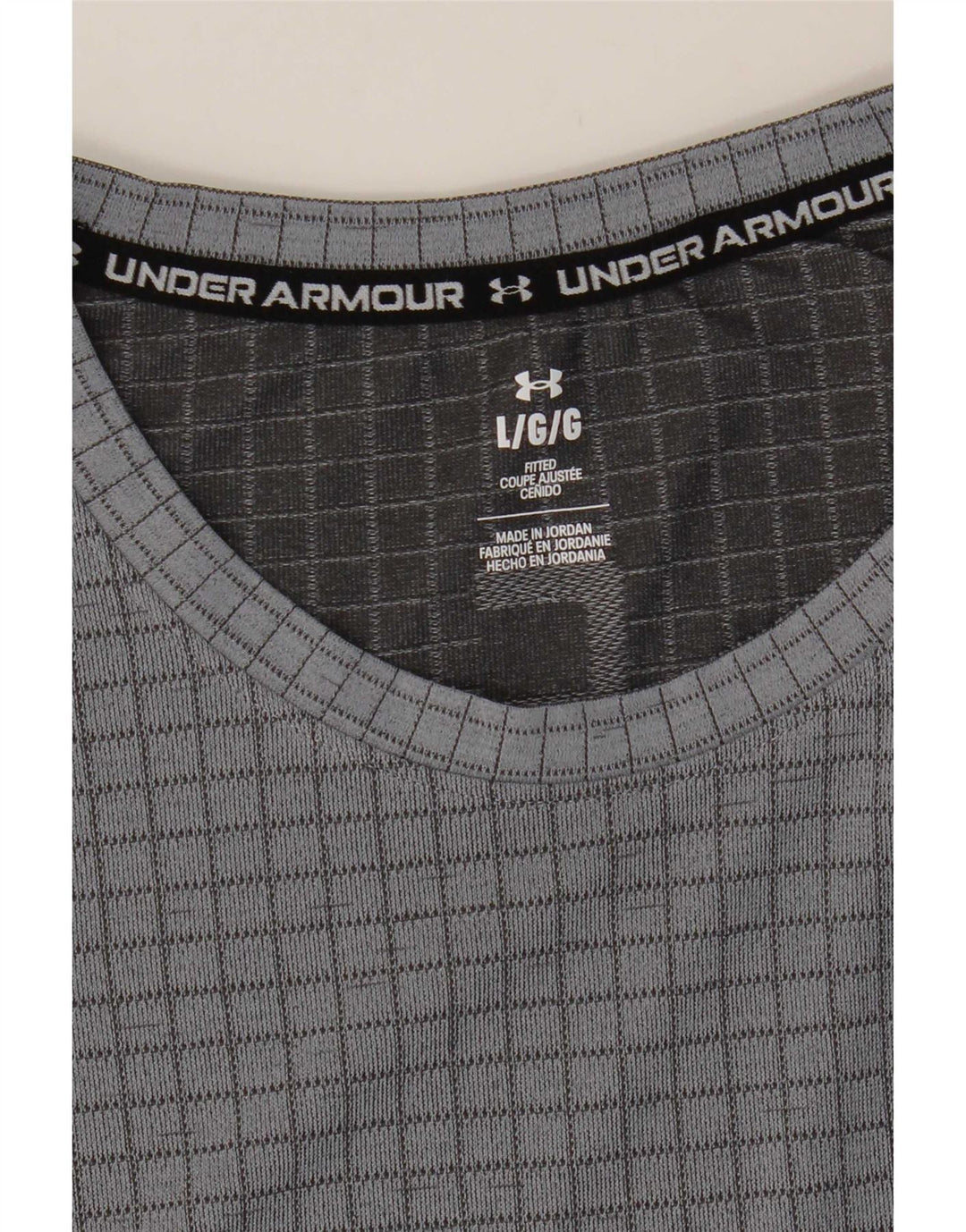 Мужская футболка Under Armour в крупную серую клетку