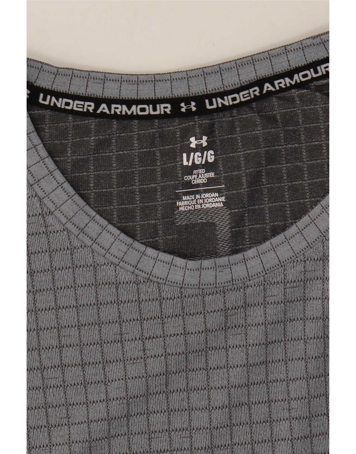 Мужская футболка Under Armour в крупную серую клетку
