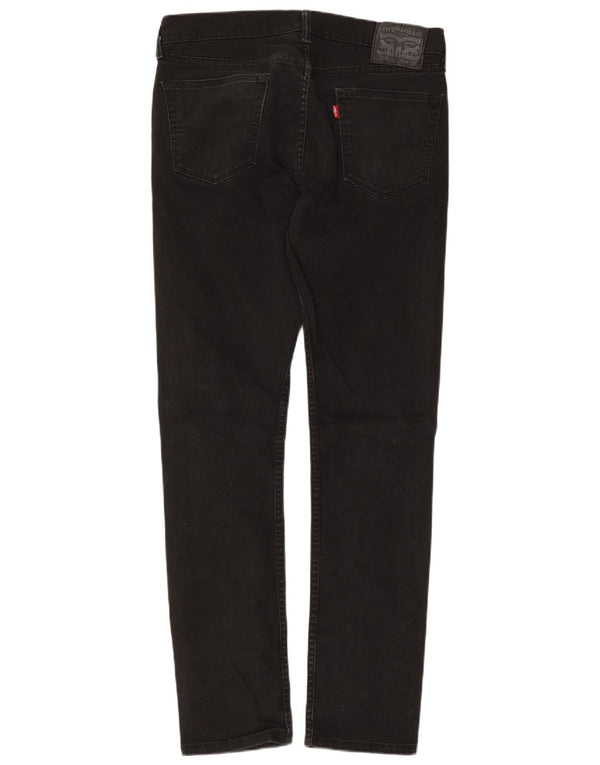 Мужские джинсы скинни Levi's 510 W34 L32, черный хлопок