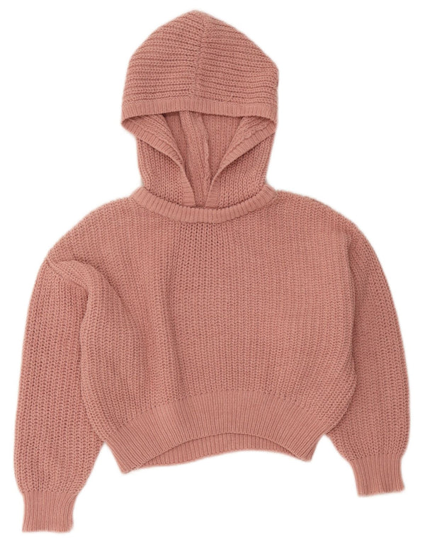 Джемпер с капюшоном Zara для девочек 9-10 лет, розовый