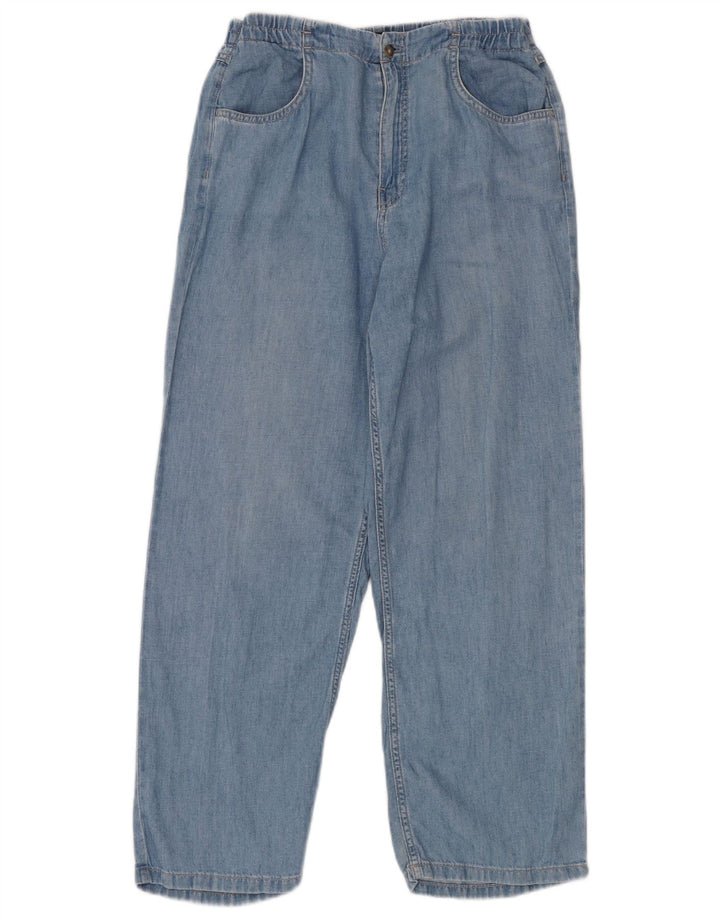 Женские свободные джинсы Massimo Dutti с высокой посадкой W28 L28 синие