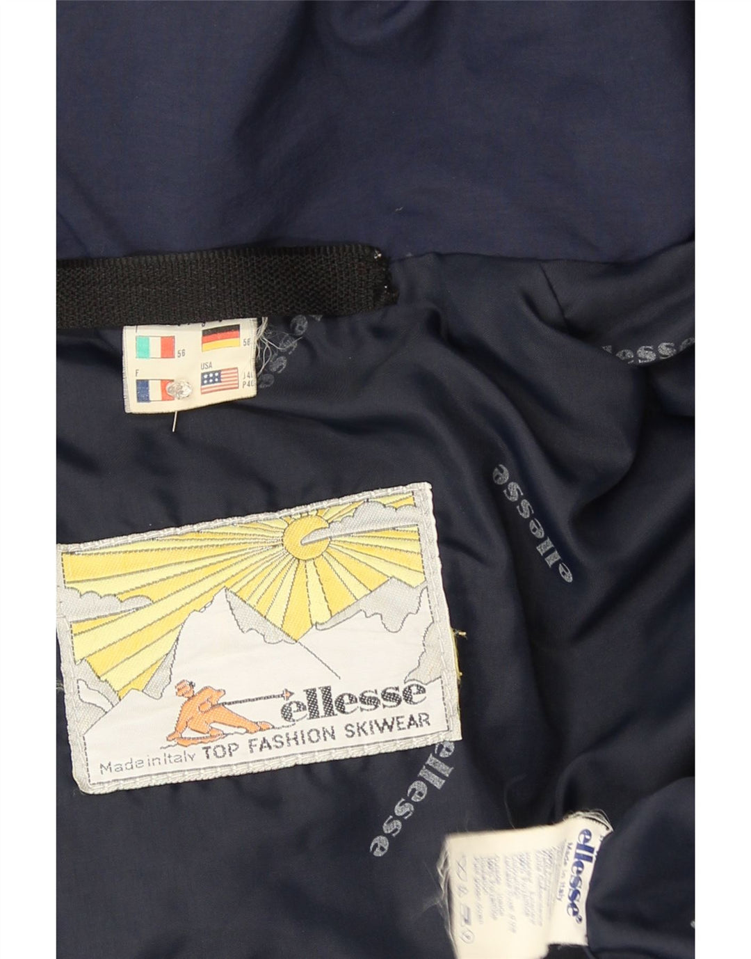 Мужская лыжная куртка Ellesse с капюшоном IT 56 3XL Темно-синий Полиамид