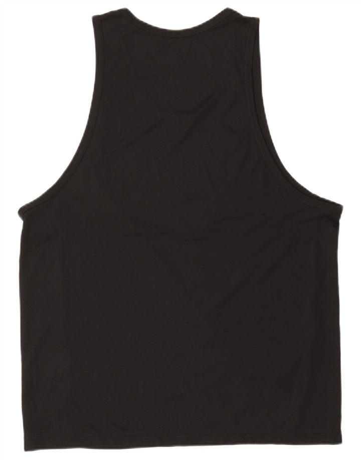 Мужской жилет с графическим рисунком Nike Dri Fit, средний черный полиэстер