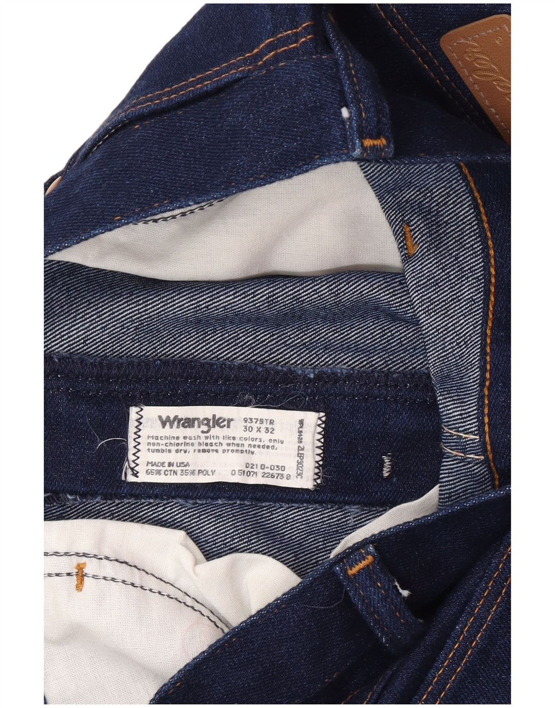 Мужские узкие джинсы Wrangler W30 L32 темно-синие, хлопок