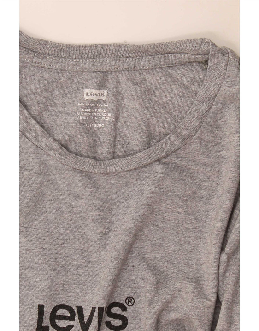 Мужская футболка с рисунком Levi's Top XL Серая в крапинку