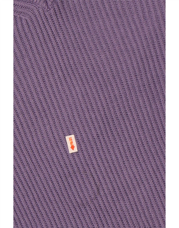 Zara Мужская майка без рукавов из хлопка среднего фиолетового цвета