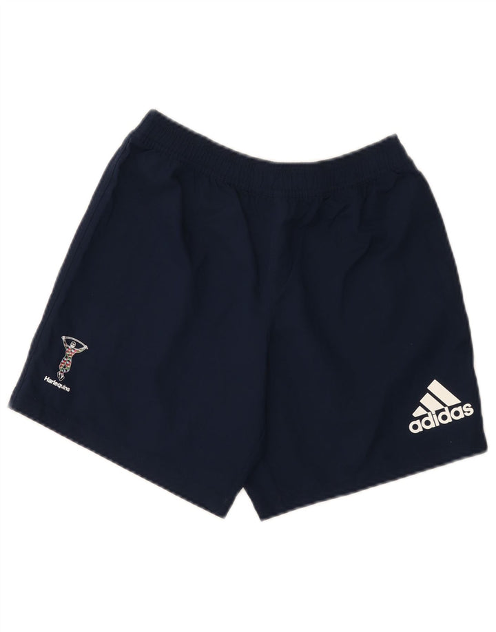 Мужские спортивные шорты Adidas с графическим рисунком, маленькие, темно-синие, полиэстер