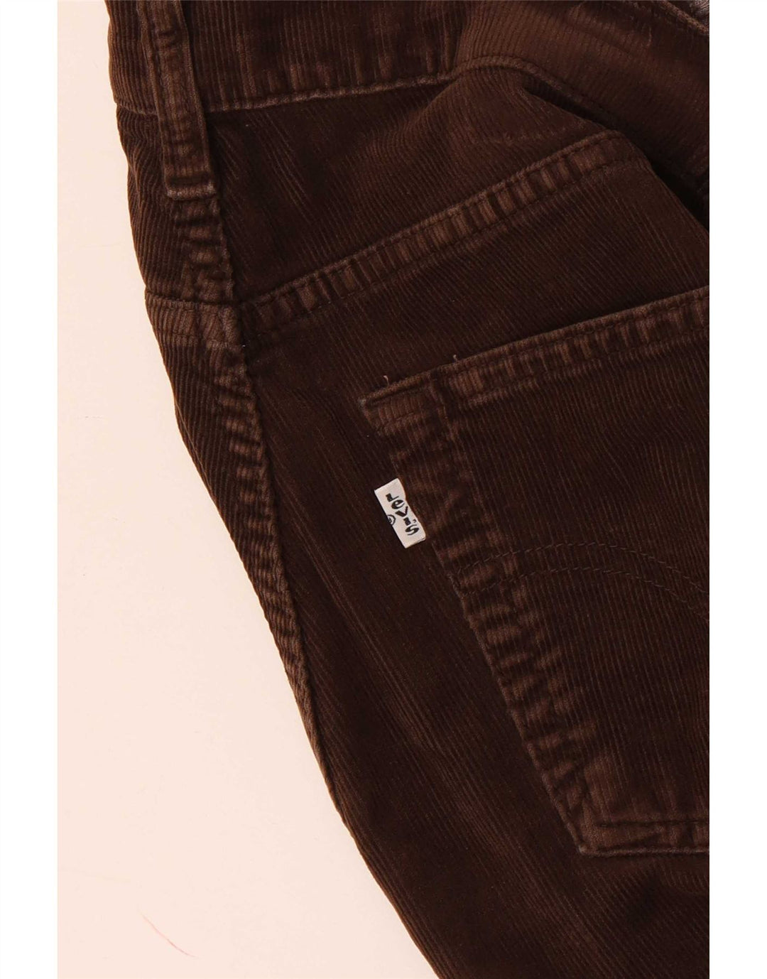 Мужские узкие вельветовые брюки Levi's W28 L29 коричневые