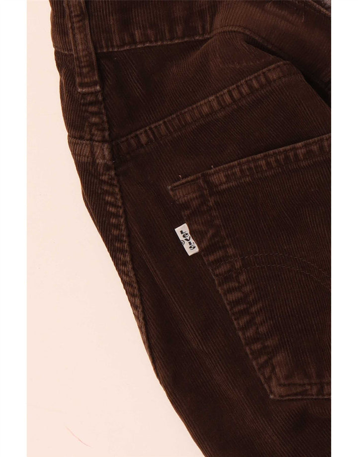 Мужские узкие вельветовые брюки Levi's W28 L29 коричневые