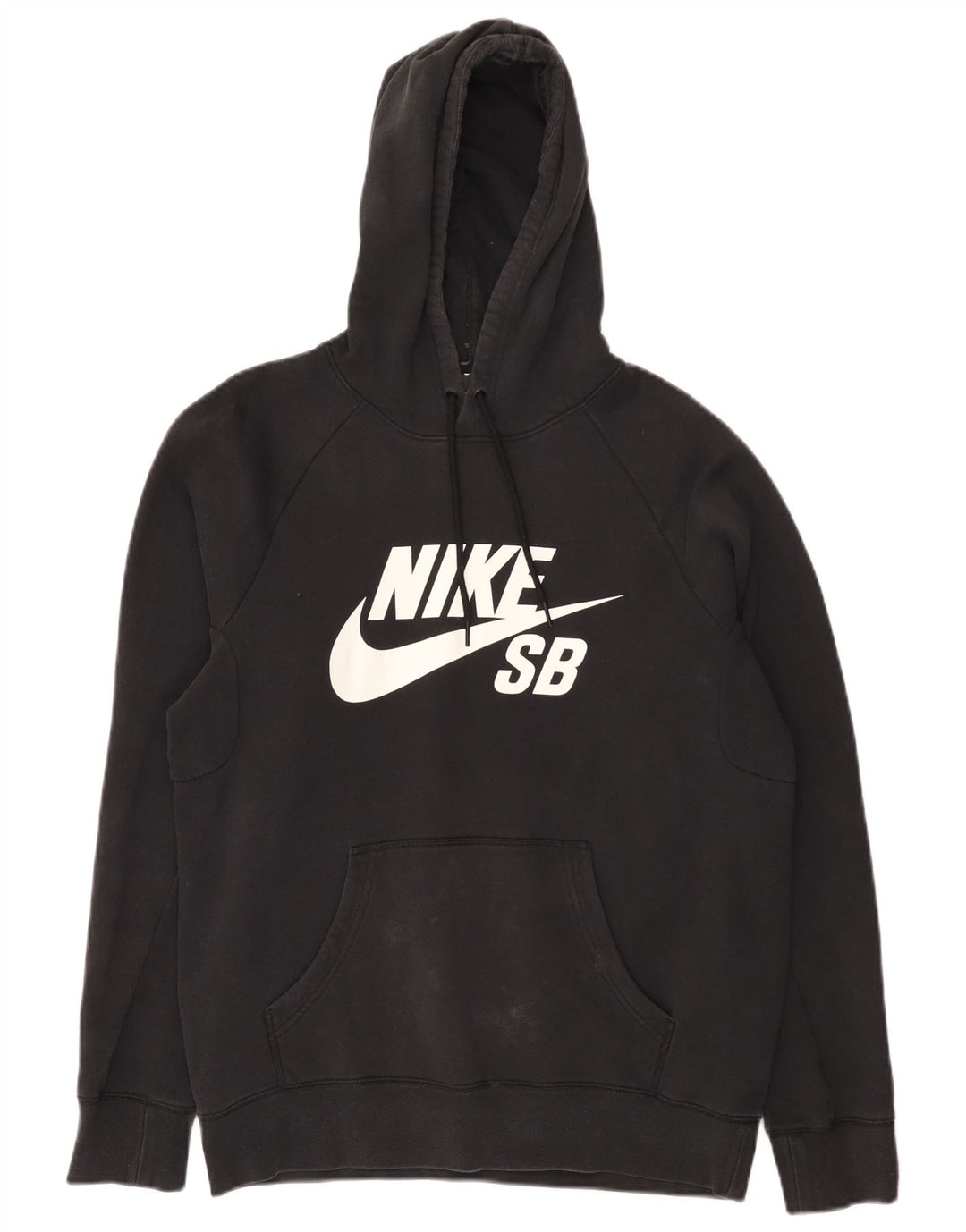 Мужской джемпер с капюшоном Nike, маленький черный, хлопковый