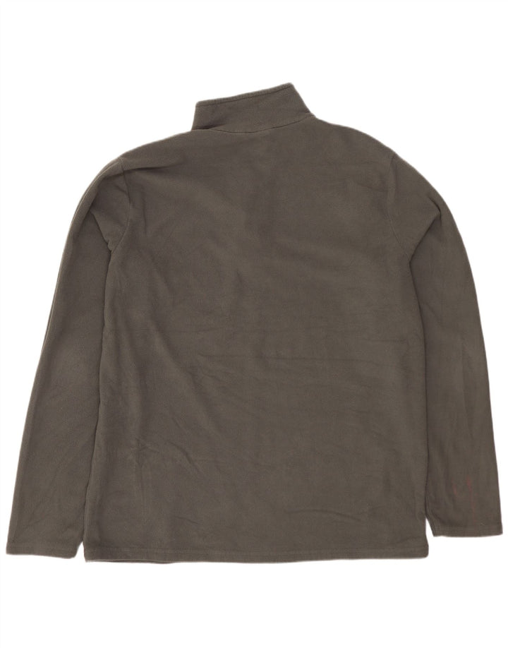 MOUNTAIN WAREHOUSE Мужской флисовый джемпер с воротником на молнии, большой серый полиэстер