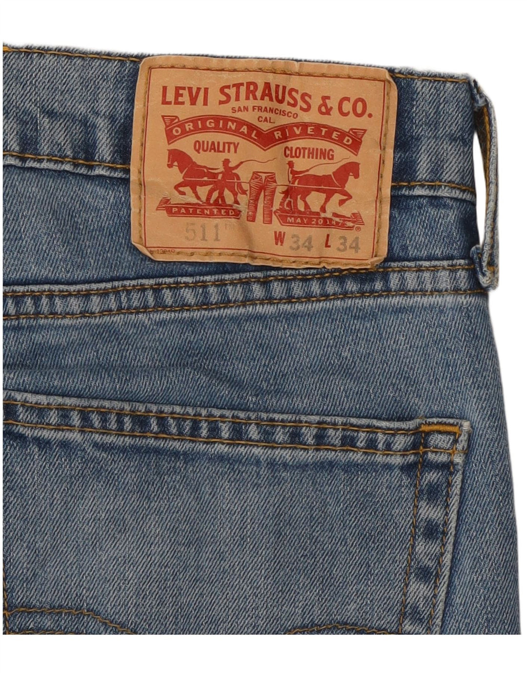 Мужские джинсы Levi's Slim 511 W34 L32 синие