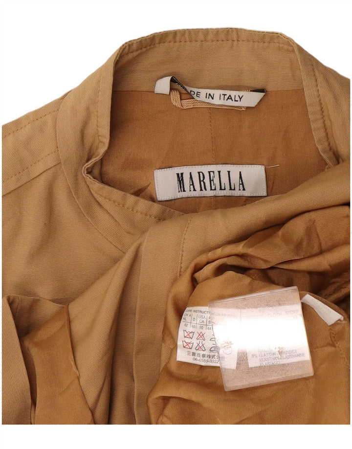 Женская куртка Marella UK 14, большая, бежевый, хлопок