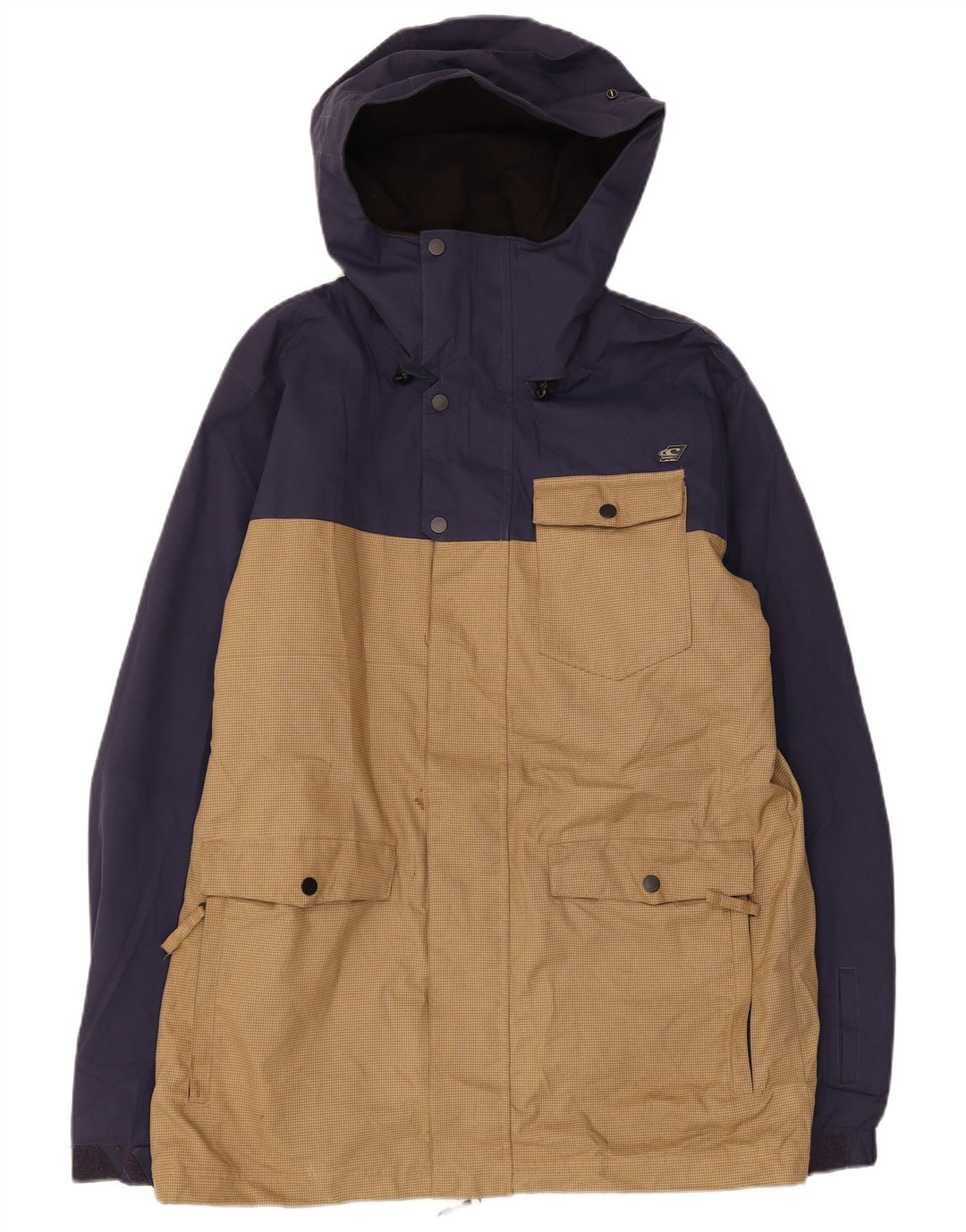 Мужская ветровка O'Neill с капюшоном UK 38, средний темно-синий с цветными блоками