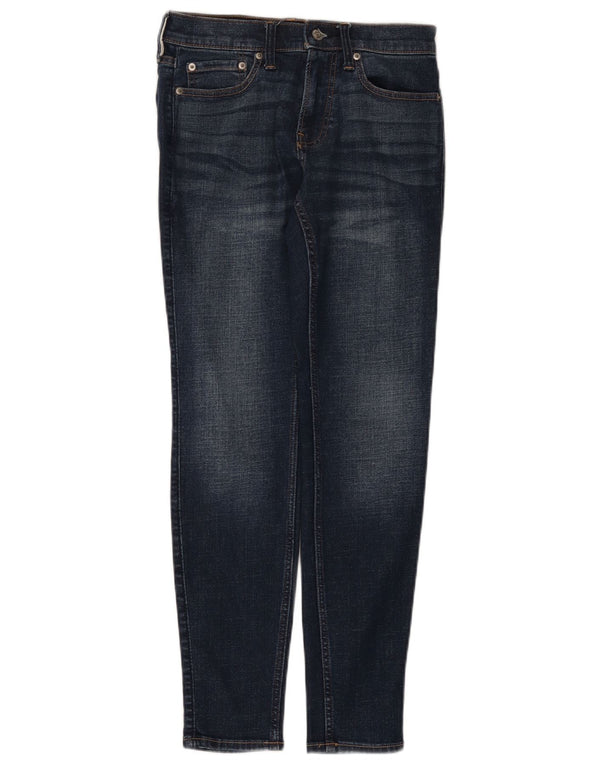 Женские джинсы суперскинни Hollister W28 L30 темно-синие, хлопок