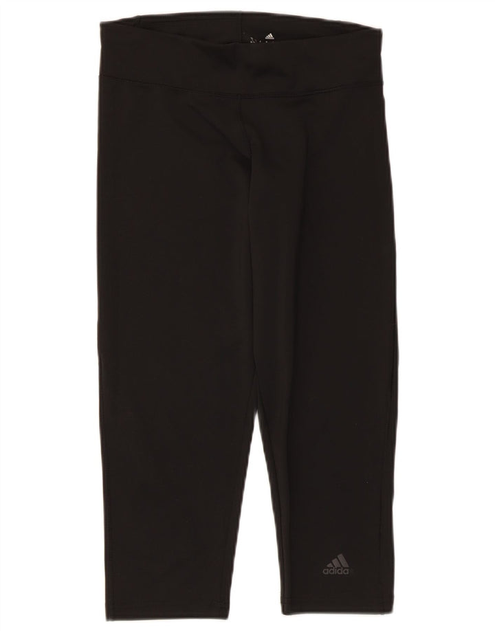 Женские леггинсы-капри Adidas Climalite UK 8/10, маленькие черные
