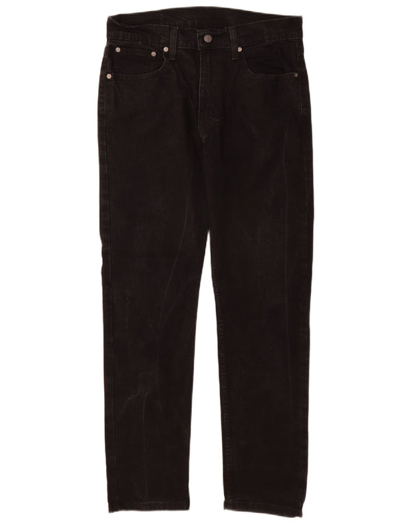 Мужские зауженные джинсы Levi's 502 W32 L32, черный хлопок