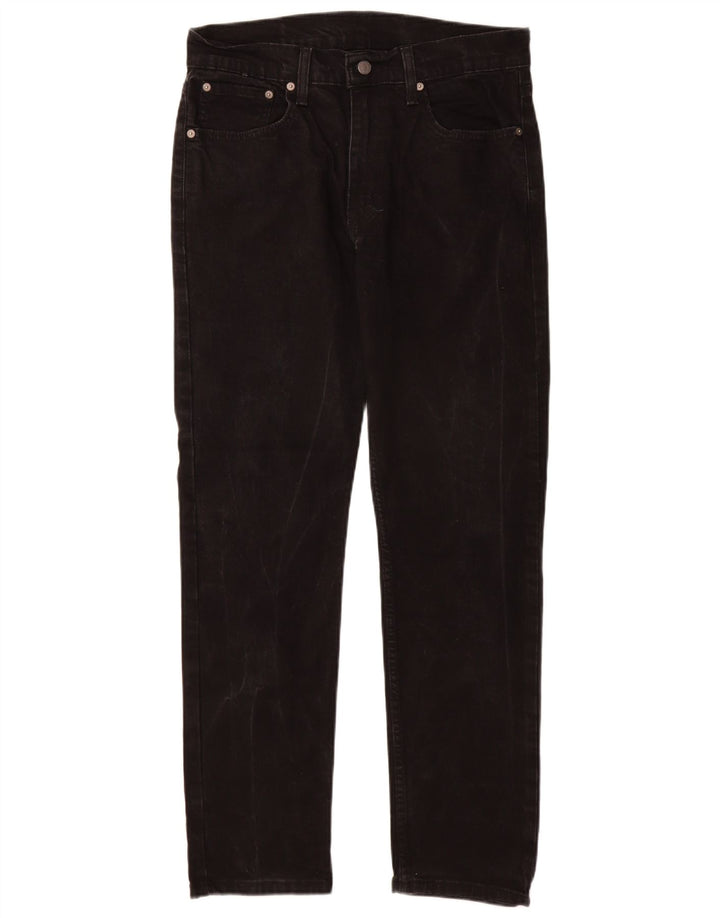 Мужские зауженные джинсы Levi's 502 W32 L32, черный хлопок