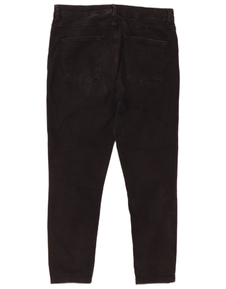 Женские узкие джинсы Zara EU 44 XL W34 L24 черные