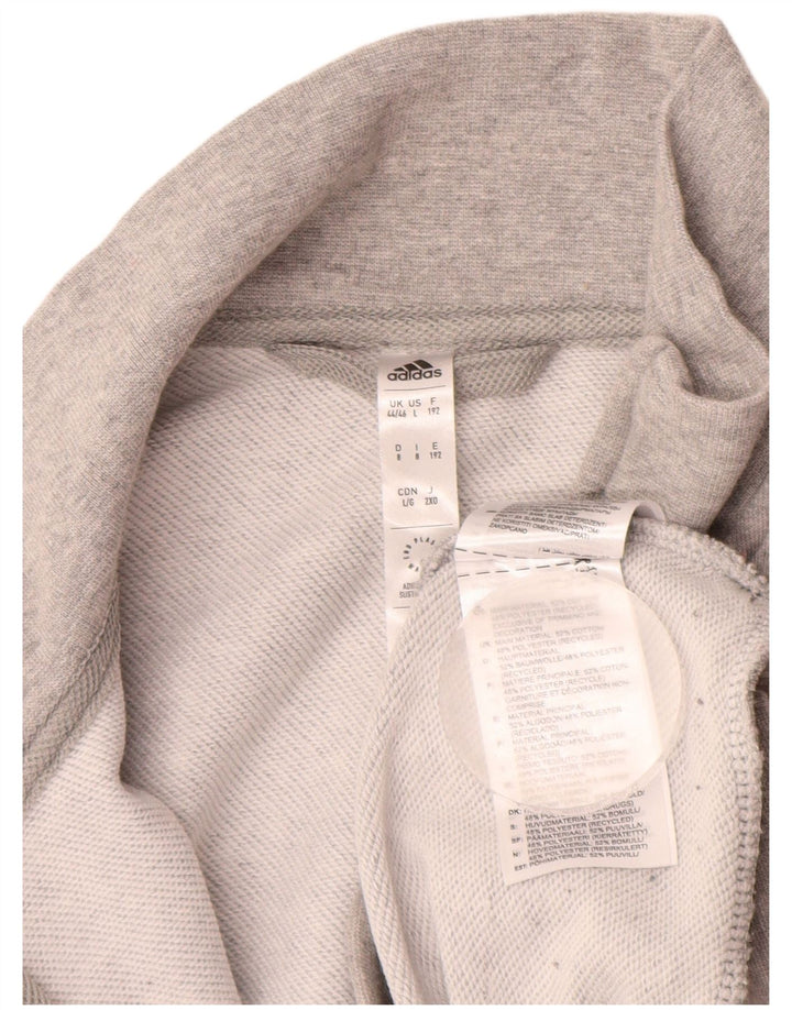 Мужская спортивная куртка ADIDAS UK 44/46, большой серый хлопок