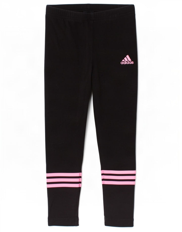 Леггинсы Adidas для девочек 3-4 лет, черные