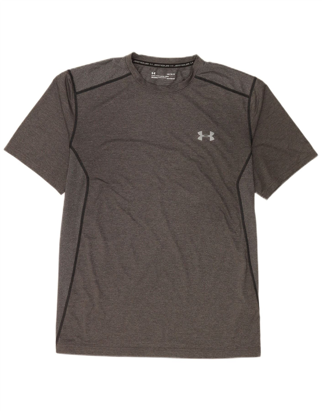 Мужская футболка Under Armour Heat Gear, большой серый полиэстер