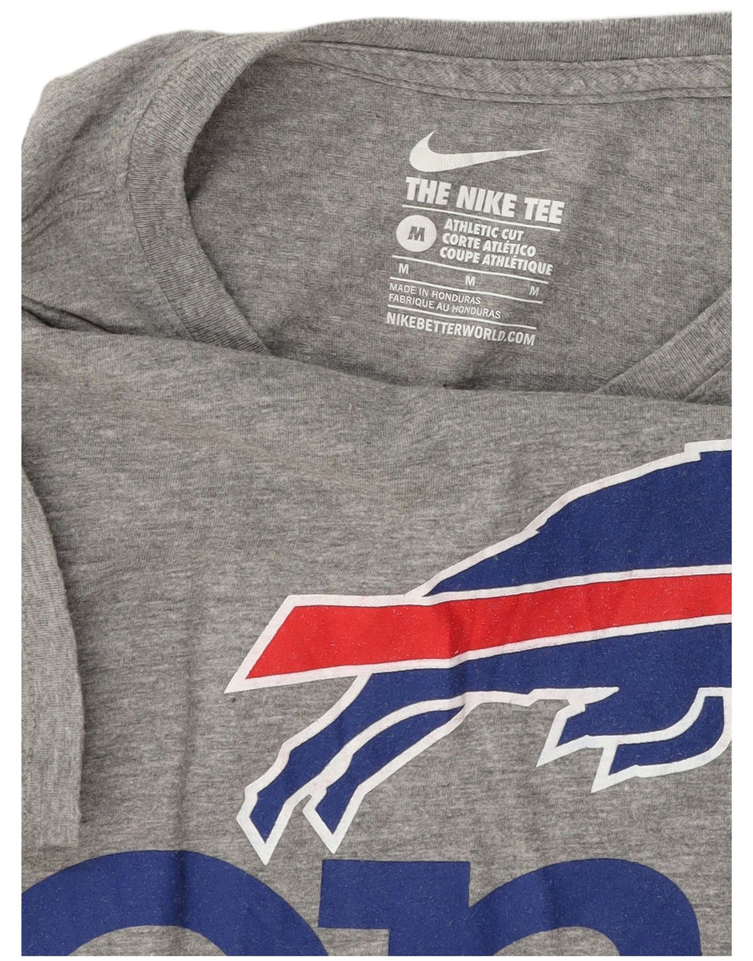 Мужская футболка с рисунком Nike Buffalo Bills среднего серого цвета в крапинку