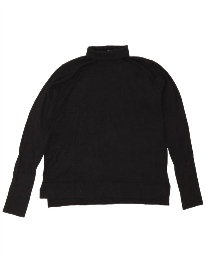 Женский джемпер с высоким воротником Zara UK 14, средний черный модал