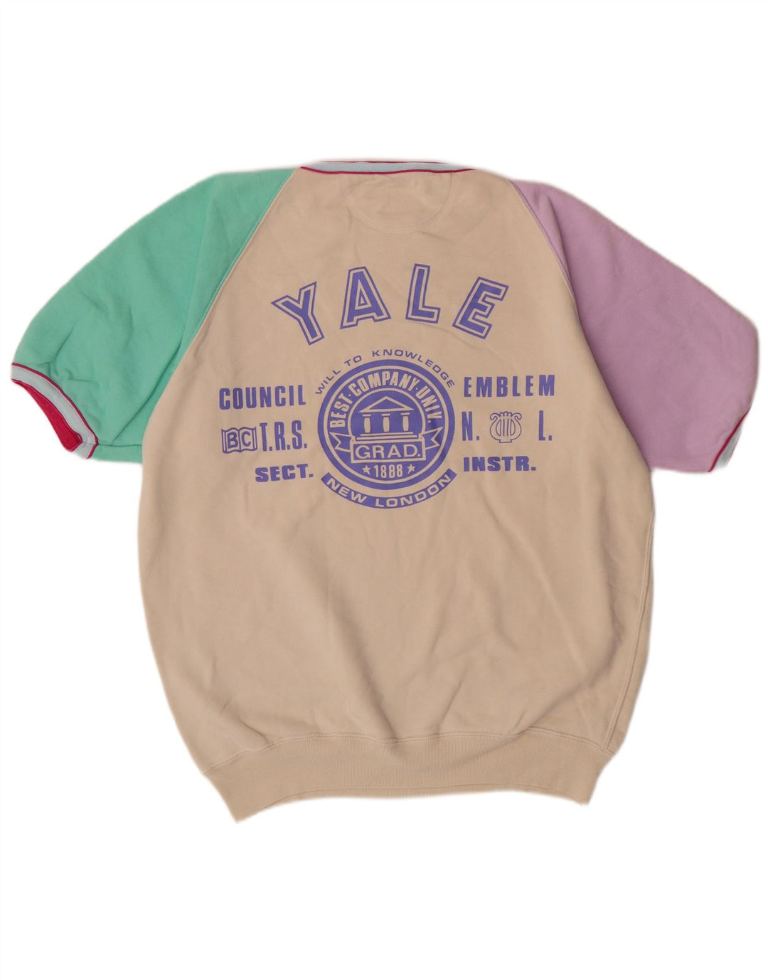 Мужской свитшот Best Company с коротким рукавом и принтом, большой бежевый хлопковый джемпер