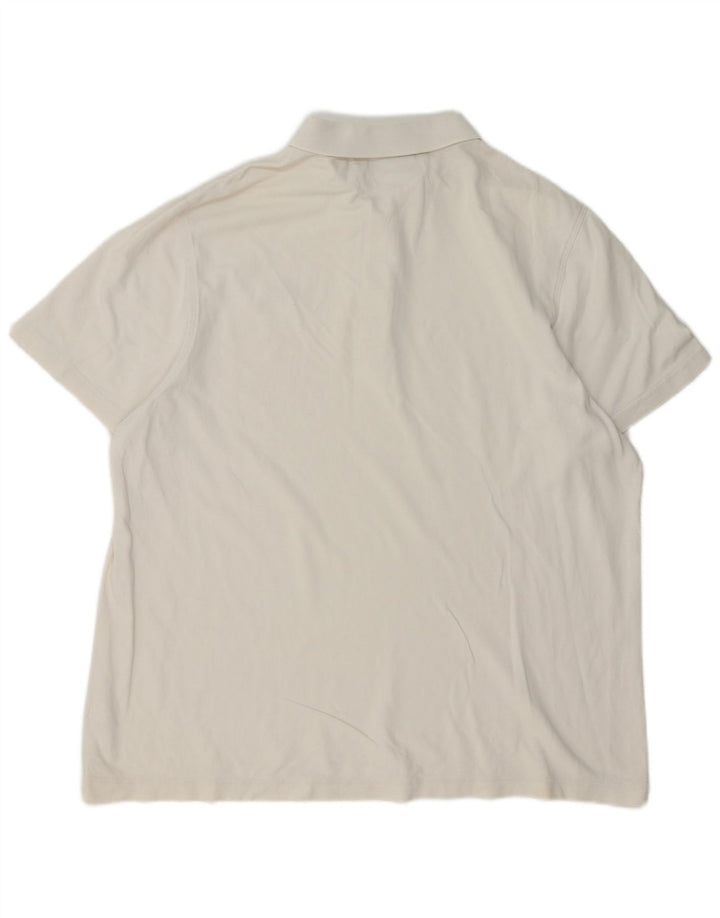 Мужская рубашка-поло LACOSTE, размер 8, 3XL, белый хлопок