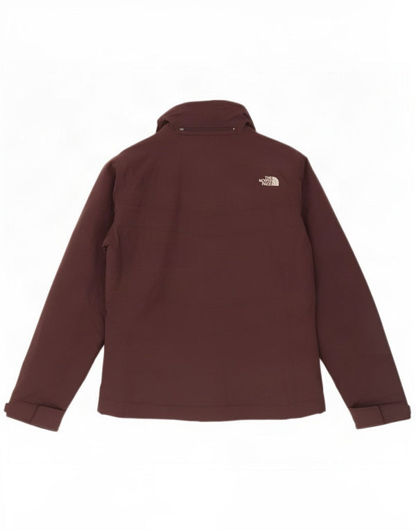Женская ветровка The North Face из шерпа, Великобритания 16, большой коричневый нейлон